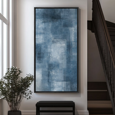 Abstract Framed Canvas Wall Art - Neutral Minimalist Print for Modern Wall Decor