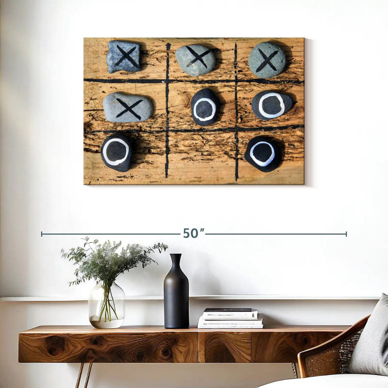 Jeu de Senne Tic Tac Toe, H 24 po x l 36 po