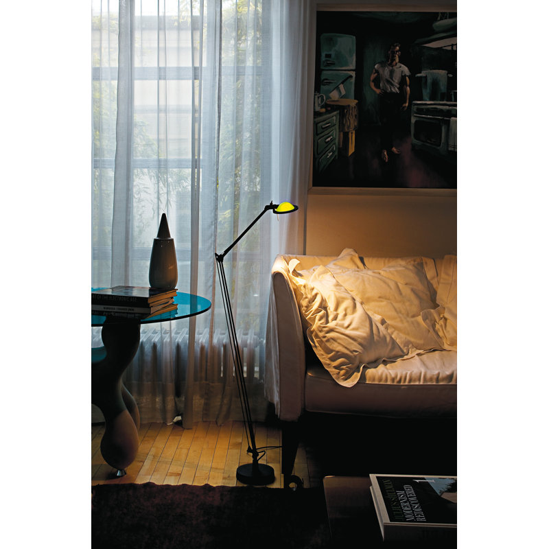 Berenice Floor Lamp, Silver, Brass