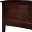 Grand lit en placage de bois véritable, cappuccino, chambre à coucher moderne, lit Glory G5425a-qb de style classique, placage