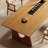 Brown Rectangular Solid Wood Dining Table-108205876