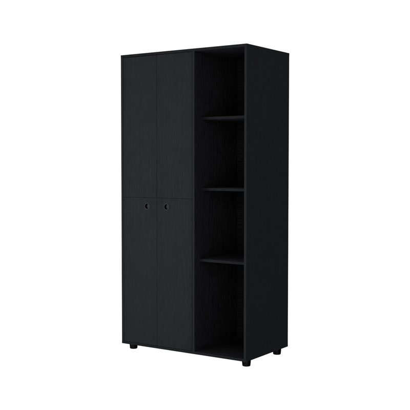 Armoire noire à 1 tiroir