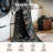     Floral Vintage Washable Black 6X9 Area Rug with Non Slip Backing - Low Pile Durable Carpet for Living Room, Bedroom, Dining Room or Office Decor-1956344209