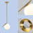 1 - Light Gold Single Pendant