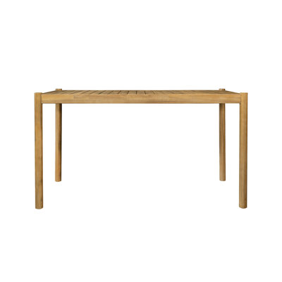 Scates Patio Acacia Wood Dining Table by Latitude Run