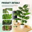 28 po Faux plantes artificielles Monstera artificielles pour l'intérieur