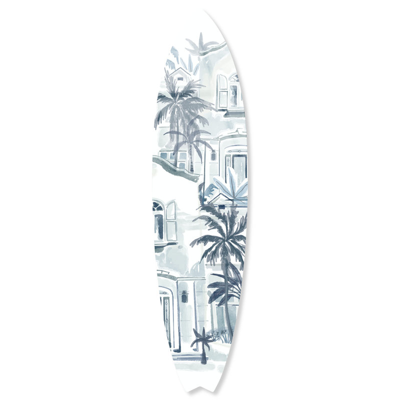 Aquarelle, aquarelle, planche de bord de mer, art mural côtier par Notoriart
