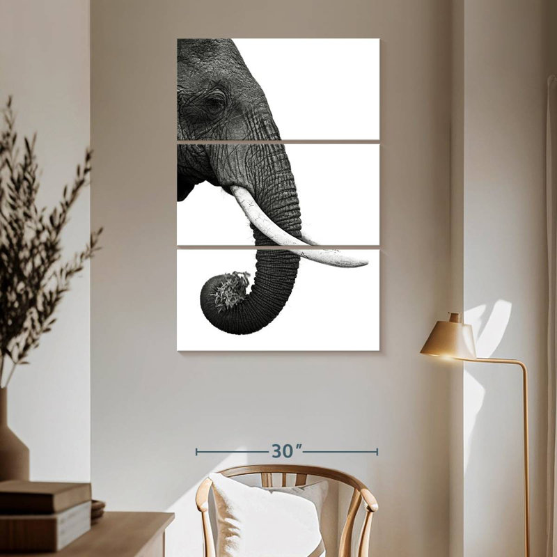 Brampt Elephant Tusk, 65" H x 42" W