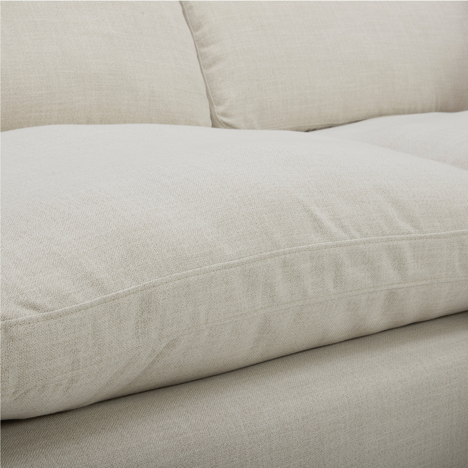 Asher Sofa and Chaise, Effie Linen Performance Linen, Left Hand Facing