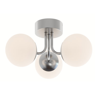 Metropolitan 15" LED Semi-Flush - Black