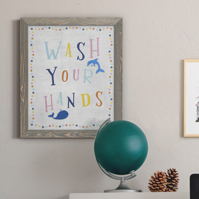 Lavez vos mains - Cadre photo sur toile