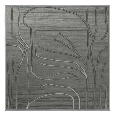Machine Washable Abstract Gray Area Rug