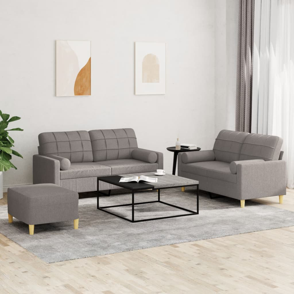 3-tlg. Sofa-Set Nahayla