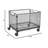 Collapsible Desktop Tub File, Letter-Size File Organizer, Durable Steel Mesh Desk Storage