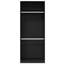 Wardrobe Set Of 2 Black Oak Engineered Wood 50 X 200 Cm-1040115721