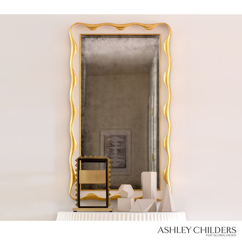 Venus Mirror, Cream/Gold