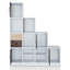 Klint 156cm H x 125cm W Step Bookcase