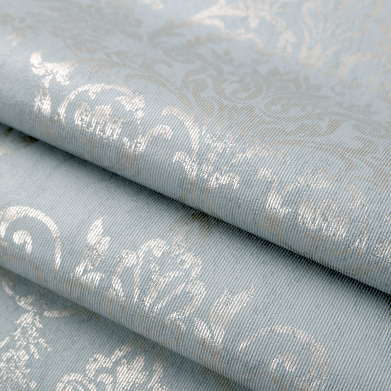 Damask Vinyl Wallpaper Roll, Duck Egg