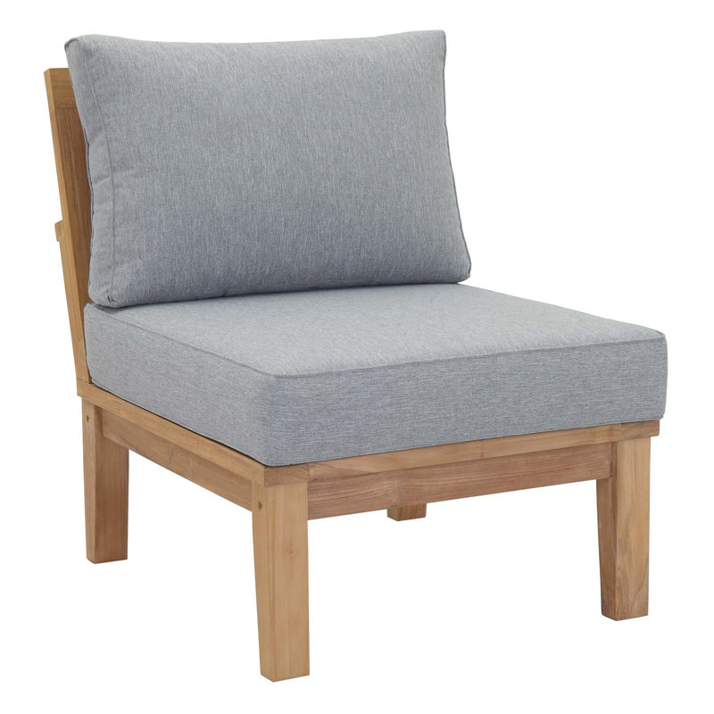 Modway Marina Outdoor Patio Teak Set, Gray