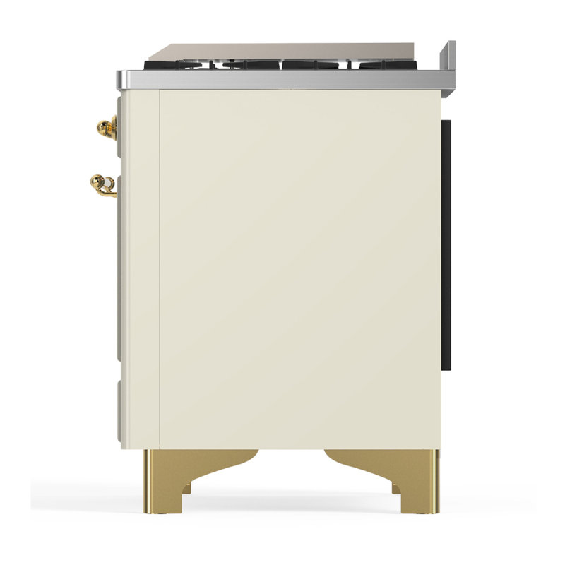 Majestic III Series 36 Inch Dual Fuel Range with 6 Sealed Burners, Griddle, in Emerald Green (Natural Gas, Copper Trim)