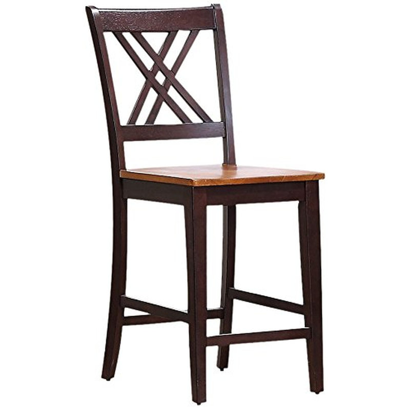 Tabouret de comptoir 24 po Gabin, Moka, Whisky