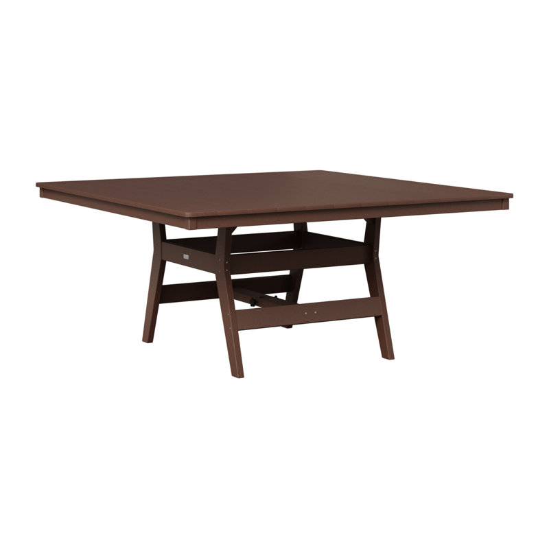 Berlin Gardens Harbour 66" Square Dining Table, Chocolate Brown, Chocolate Brown