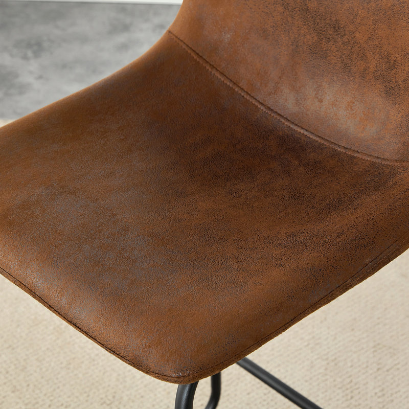 Ensemble de 2 tabourets de bar de style minimaliste moderne - noir, convenant à la cuisine, au bar et à la maison moderne
