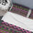 Green and Pink Striped Pattern - Abstract Duvet Cover Set - Microfiber Polyester