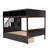 Over  Bunk Bed With Shelfsstorage Staircase And  Drawers