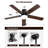 42 Inch Modern Ceiling Fan With LED Light 5 Blades Remote Control Reversible DC Motor-1096584171-1096584169