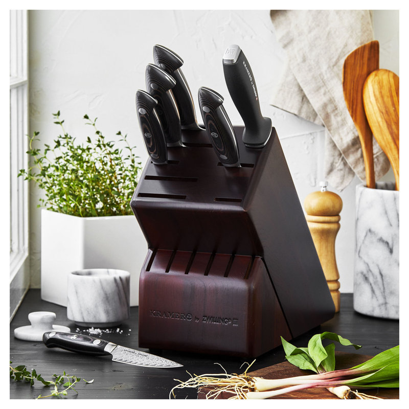 KRAMER by ZWILLING EUROLINE Damascus Collection 7-Piece Knife Block Set