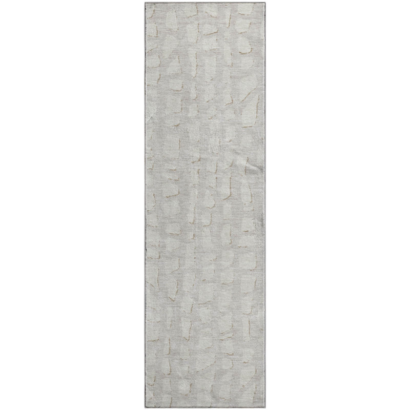 Premium Machine Washable Prisco Ivory Rug, Runner 2'3" x 7'6"