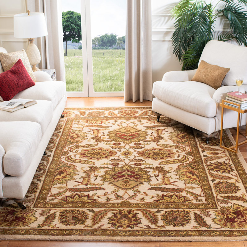 Hand Tufted Wool Oriental Rug, Rectangle 6' x 9'
