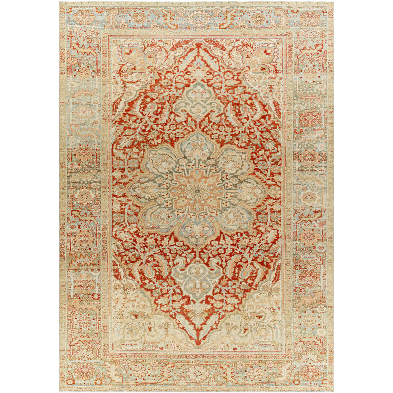 Antique One Of A Kind One-of-a-Kind 8'1" X 11'4" Hand Knotted Area Rug