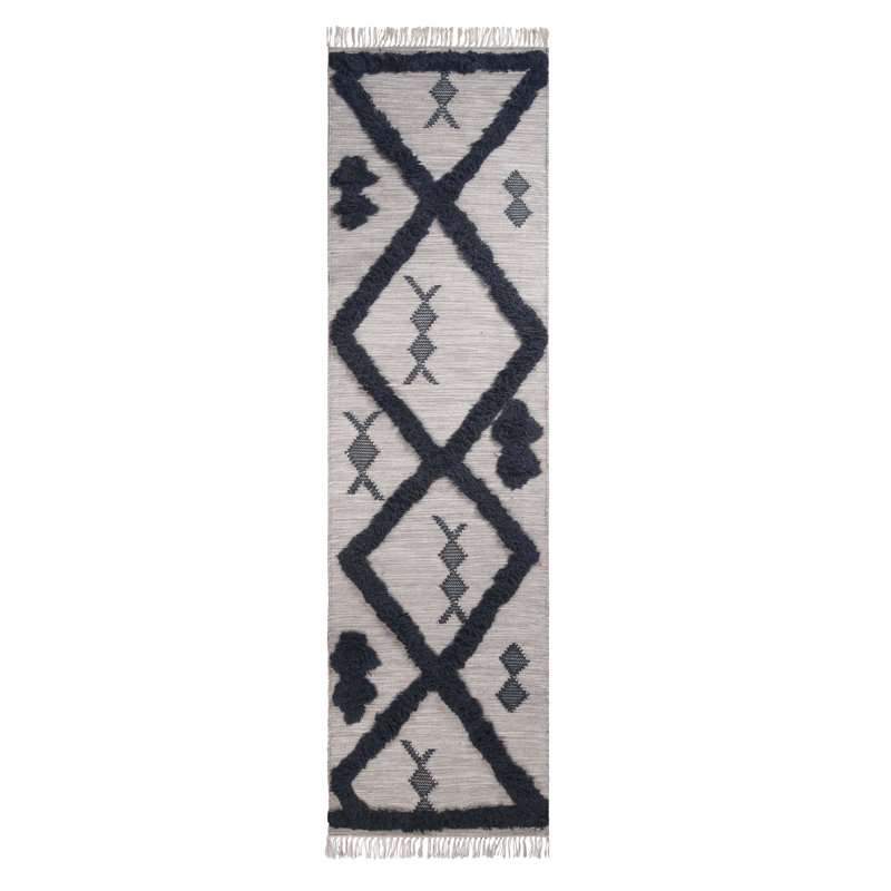 Geometric Indoor Rug, Runner 2'5" x 10'