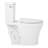 Millspring Low-Flow Two-Piece Elongated Toilet - White - Chrome Handle-117795404