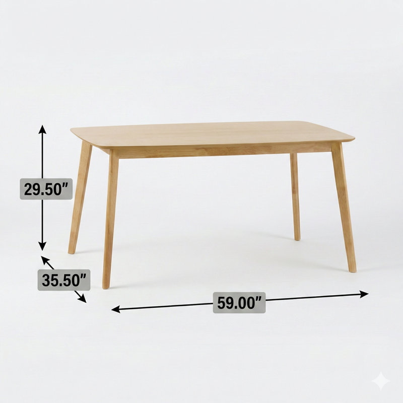 Dining Table, Natural
