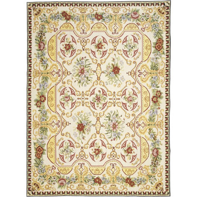 Wool Floral Area Rug