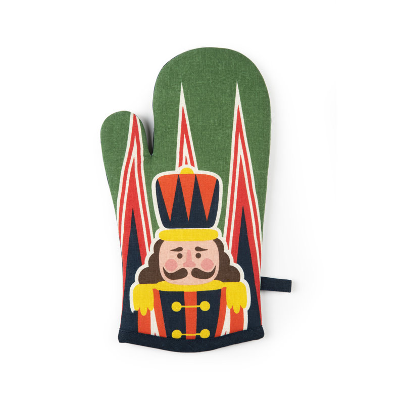 Excelsa Vintage Christmas Cotton Oven Mitt