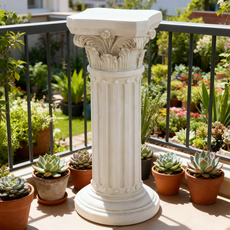 Support à colonne sur pied Athena Corinthian