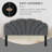 Flower-Shaped Upholstered Headboard with Adjustable Height & Width-692266924-692102556
