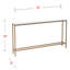 Console étroite Darrin avec plateau en miroir-332986836
