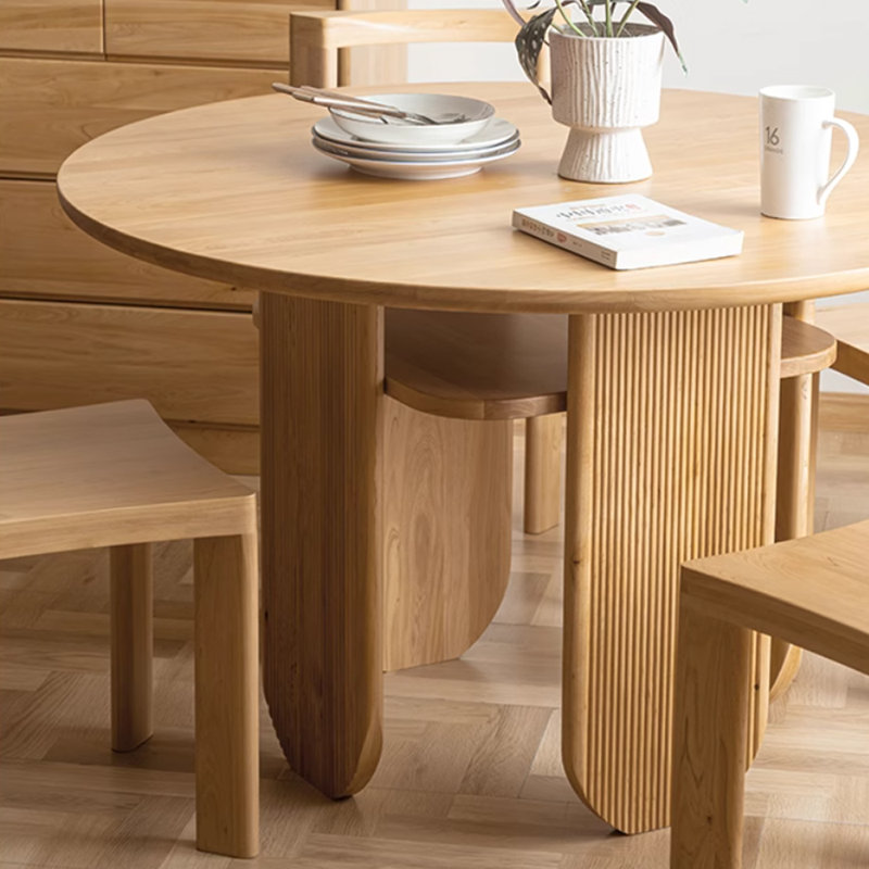 Creative Design Solid Wood 47.24-Inch Round Table