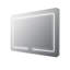 Metal Flat Wall Mirror with Shelves