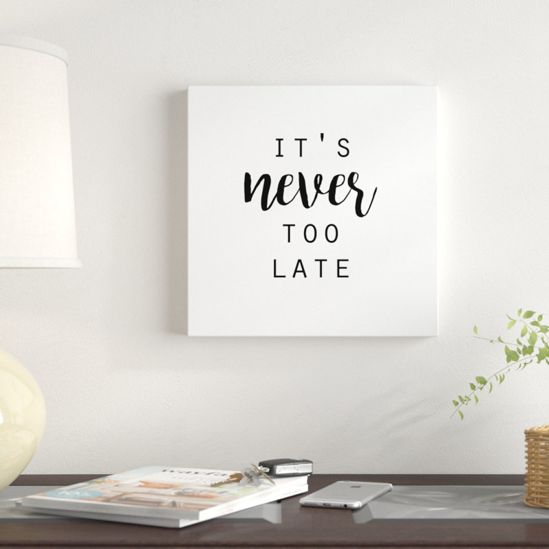 Quotable IV by Anna Hambly - Wrapped Canvas Print, 30cm H x 30cm W x 3.8cm D