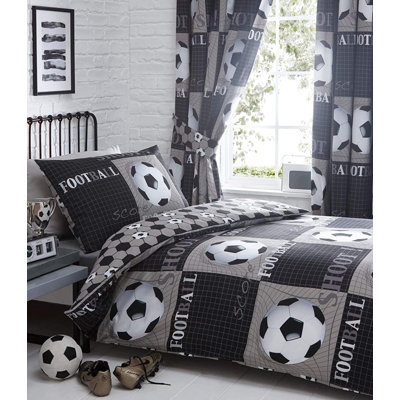 Caramont Black/Gray/White 56 TC Reversible Duvet Cover Set