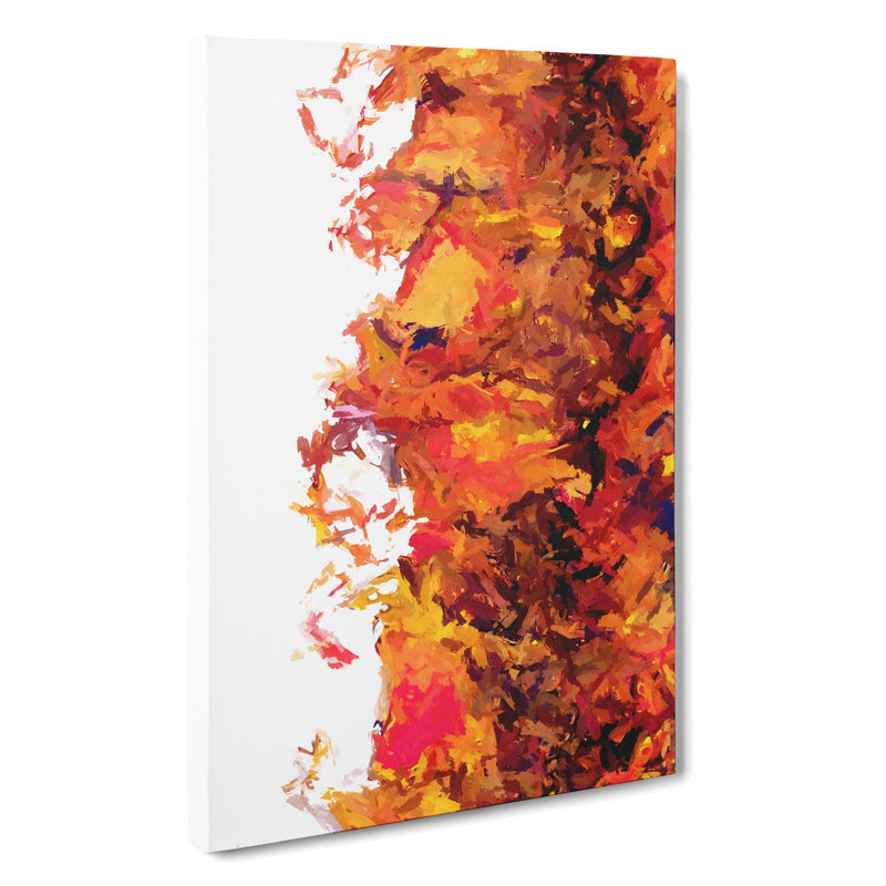 Faithful Flame Abstract - Wrapped Canvas Print, 50cm H x 35cm W