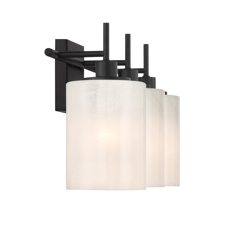 Éclairage pour meuble-lavabo de salle de bain 3 lumières Ember, Noir mat