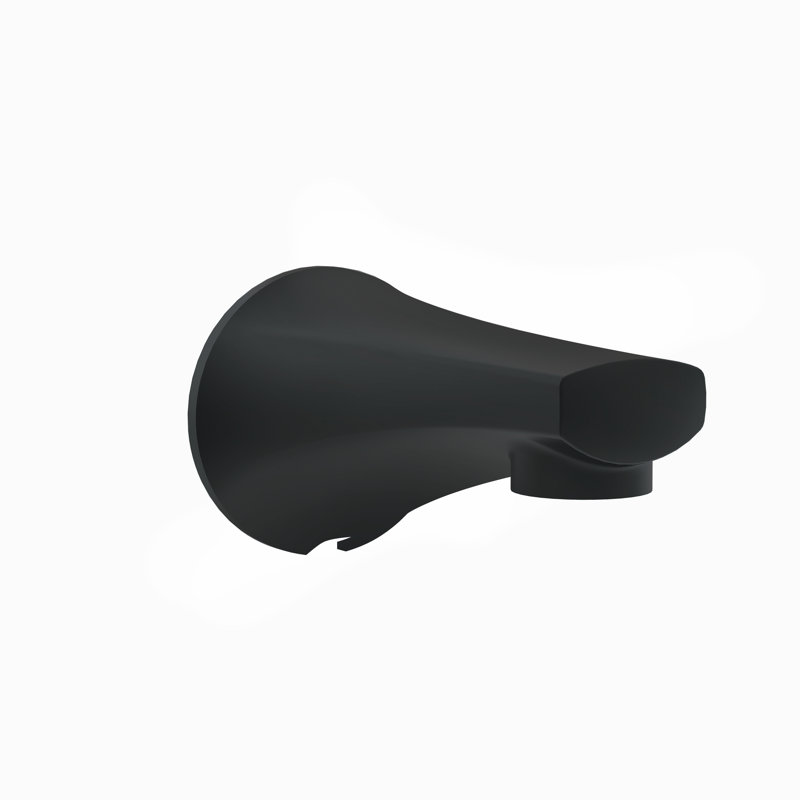 Lemora Tub Spout Without Diverter Satin Black, Satin Black