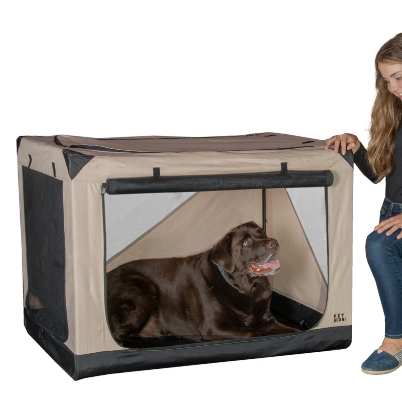Caisse en nylon à parois souples, H 28 po x l 29 po x P 41 po, Sable